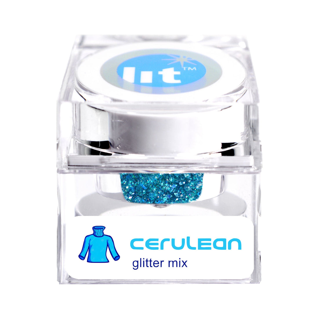 Lit Glitter Cerulean Glitter Mix