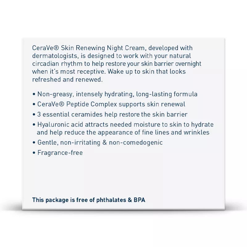 CeraVe Skin Renewing Night Cream Face Moisturizer ( 48gm )