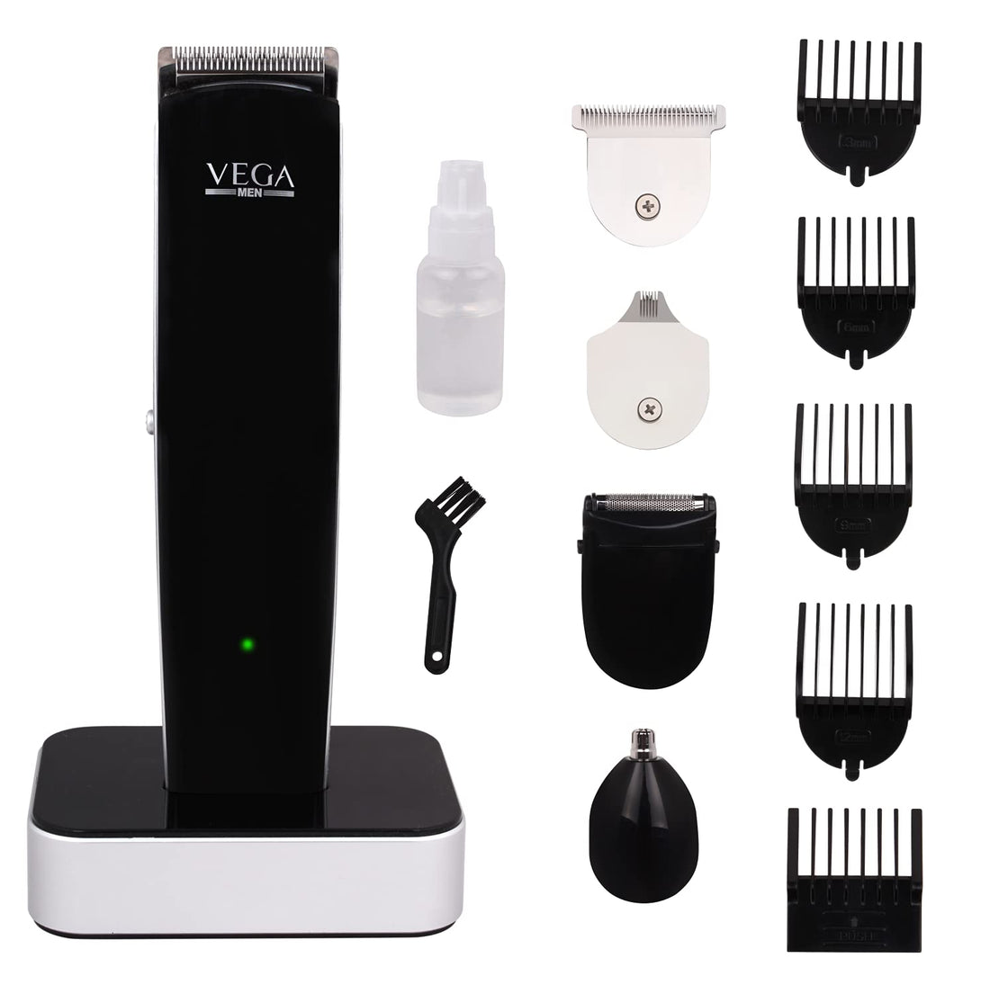 Vega Men 5 Detachable Heads T-5 Grooming Station Beard Hair Trimmer