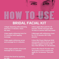 O3+ Professional Briadl Facial Kit Radiant &amp; Glowing Skin Single Use ..