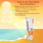 Riyo Herbs Sunscreen SPF50, With Aloe Vera &amp; Saffron for Sun Protection Cream - 50g