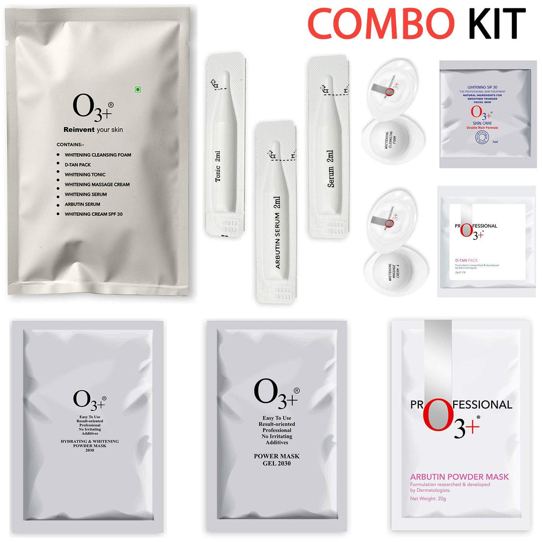 O3+ Professional Briadl Facial Kit Radiant &amp; Glowing Skin Single Use ..