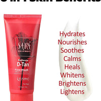 Sara Soul Of Beauty Radiance D Tan Face Wash All Skin Type 100g