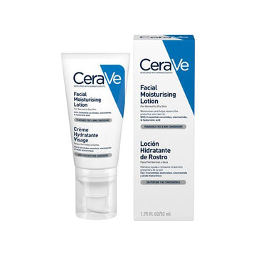 CeraVe Developed With Dermatologists Facial Moisturising Lotion For Normal To Dry Skin 52ml