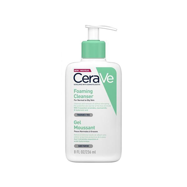CeraVe Developed With Dermtologists Foaming Cleanser For Normal To Oily Skin 236ml