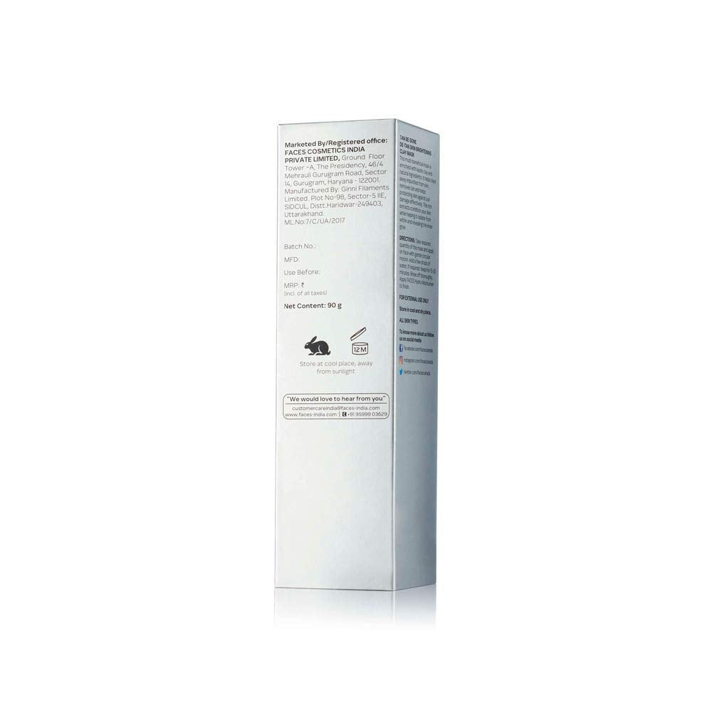 Faces Canada Tan B Gone De Tan Skin Brightening Clay Mask 90g