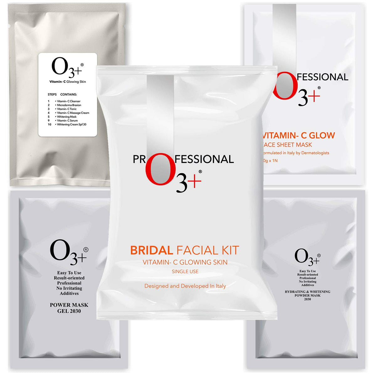 O3+ Professional Bridal Facial Kit Vitamin C Glowing Skin Single Use