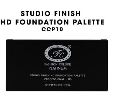 Fashion colour Fc Platinum Studio Finish HD Foundation Palette CCP10