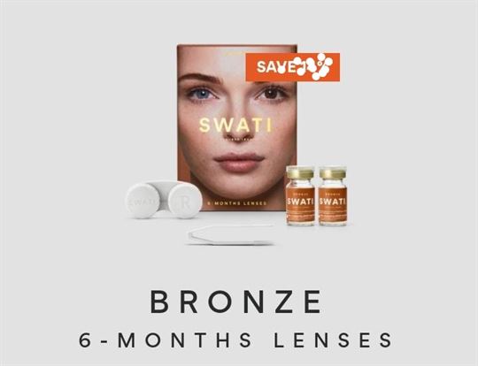 Swati Cosmetic Lenses 6-Month Lenses Bronze