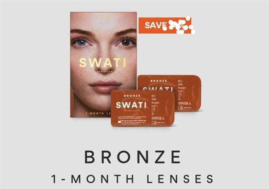 Swati Coloured Lens 1 Month Lences Bronze