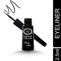 Fashion Colour Eye Liner Charm Of Curve 24H One Touch Shiny Black Matte 2.5ml