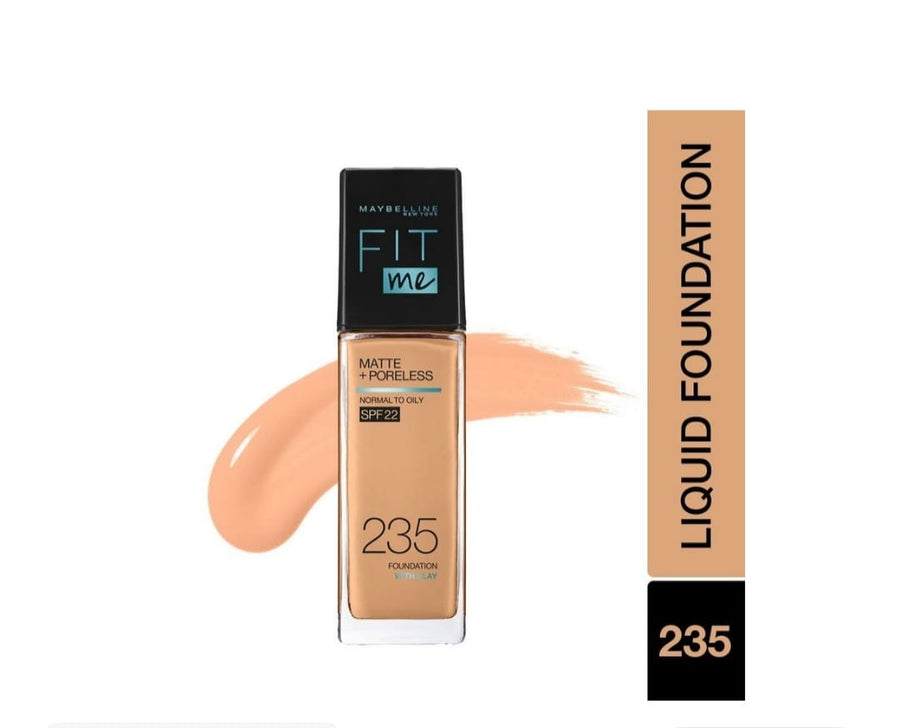Maybelline New York Fit Me Matte+Poreless Liquid Foundation SPF 22 With Clay 235