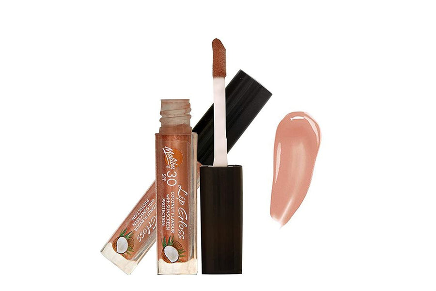 Malibu Vegan SPF 30 Lip Gloss Coconut &amp; Strawberry Flavour Combo 1.5mlx2