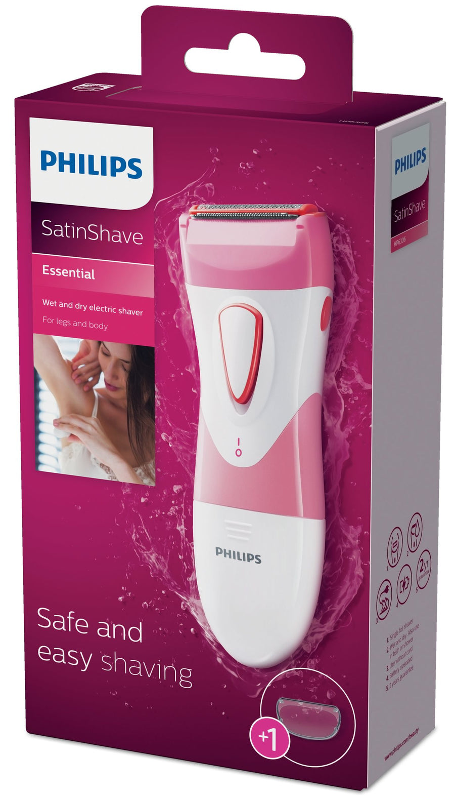 Philips SatinShave Essential Wet and Dry Electric Shaver HP6306