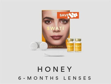 Swati Cosmetic Lenses 6-Month Lenses Honey
