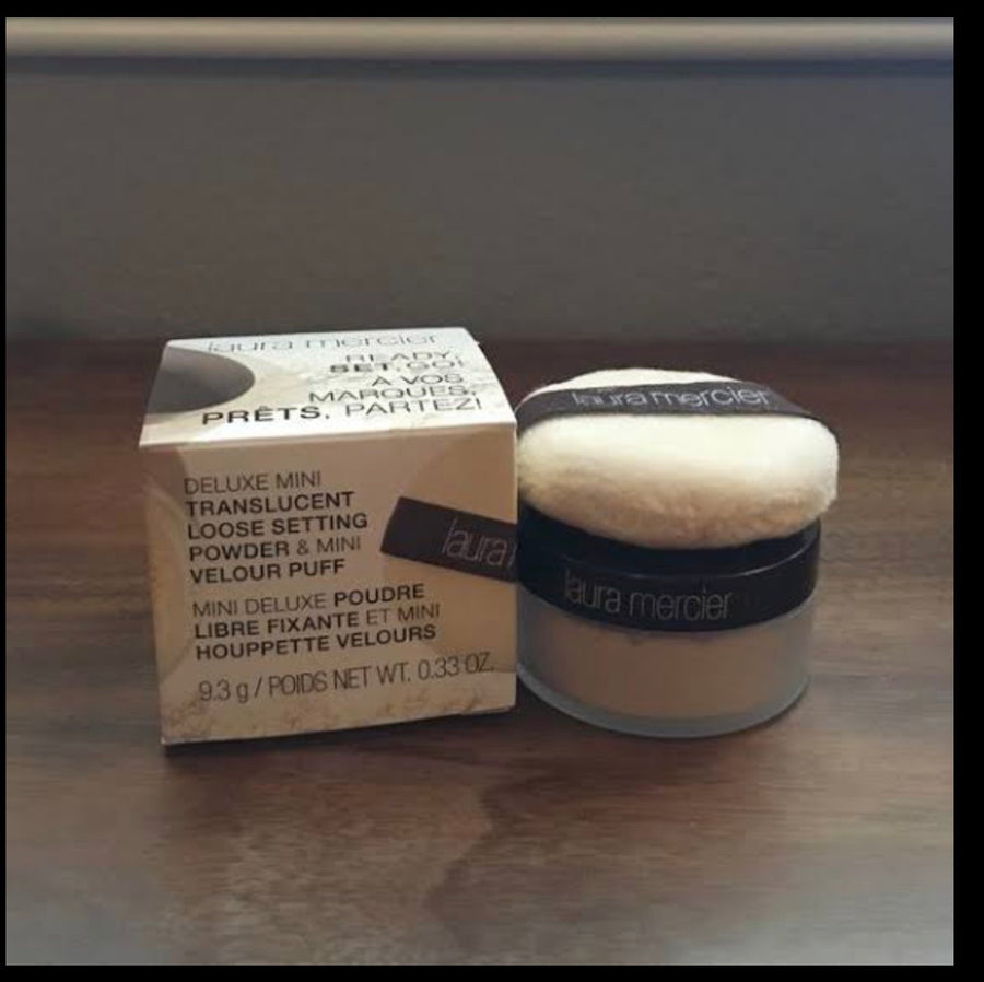 Laura Mercier Translucent Loose Setting Powder &amp; Mini Velour Puff 9.3g