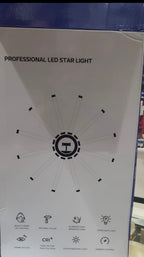 PROFESSIONAL LED STAR LIGHT 12 ARM SUN RING LIGHT