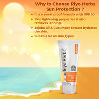 Riyo Herbs Sun Protection SPF 50 Broad Spectrum 50g ( For All Skin Types )