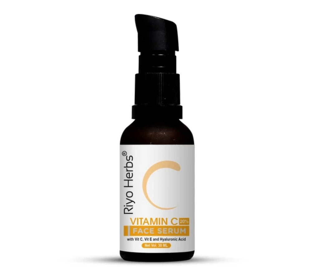 Riyo Herbs Vitamin C 20% Face Serum with Vit C,Vit E and Hyaluronic Acid  30ml