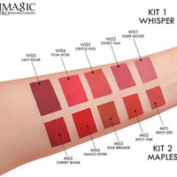 Imagic Professional Cosmetics Matte Liquid Lipstick Kit 2 Maples