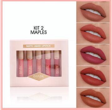 Imagic Professional Cosmetics Matte Liquid Lipstick Kit 2 Maples