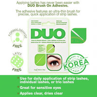 Duo Brush On Lash Adhesive GR  with Vitamins A C &amp; E Clear 0.18 oz