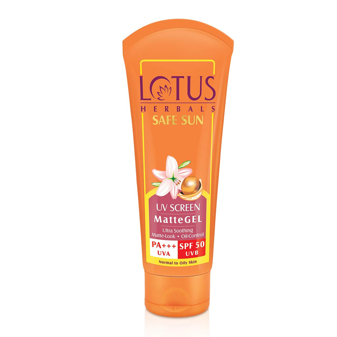 Lotus Herbal Safe Sun Uv Screen Matte Gel Spf 50 Normal To Oily Skin 100g