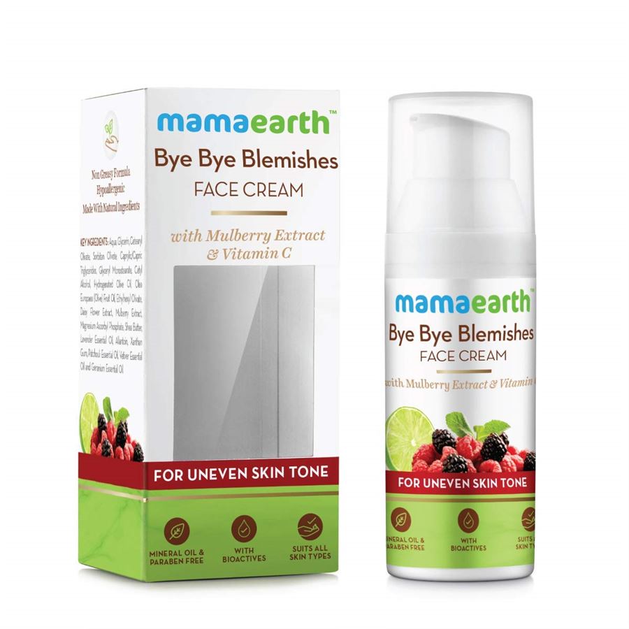 Mamaearth Bye Bye Blemishes Face Cream For Uneven Skin Tone 30g