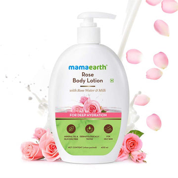 Mamaearth Rose Body Lotion For Deep Hydration 400ml