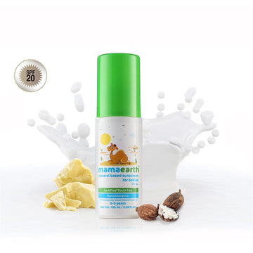 Mamaearth Mineral-Based Sunscreen For Babies 0-10 yrs 100g