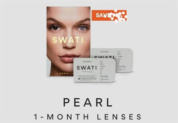 Swati Coloured Lenses 1 Month Lenses Pearl