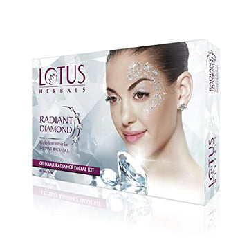 Lotus Herbals Radiant Diamond Cellular Radiance Facial Kit (Set of 4) 37gm
