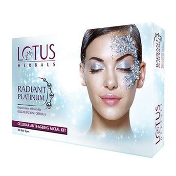 Lotus Herbals Radiant Platinum Cellular Anti Ageing Facial Kit (37gm