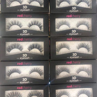 Red Cherry Black natural 3D thick long eye- lashes 10 Piece