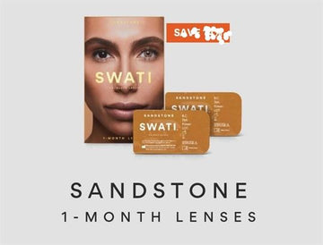 Swati Coloured Lenses 1 Month Lenses Sandstone