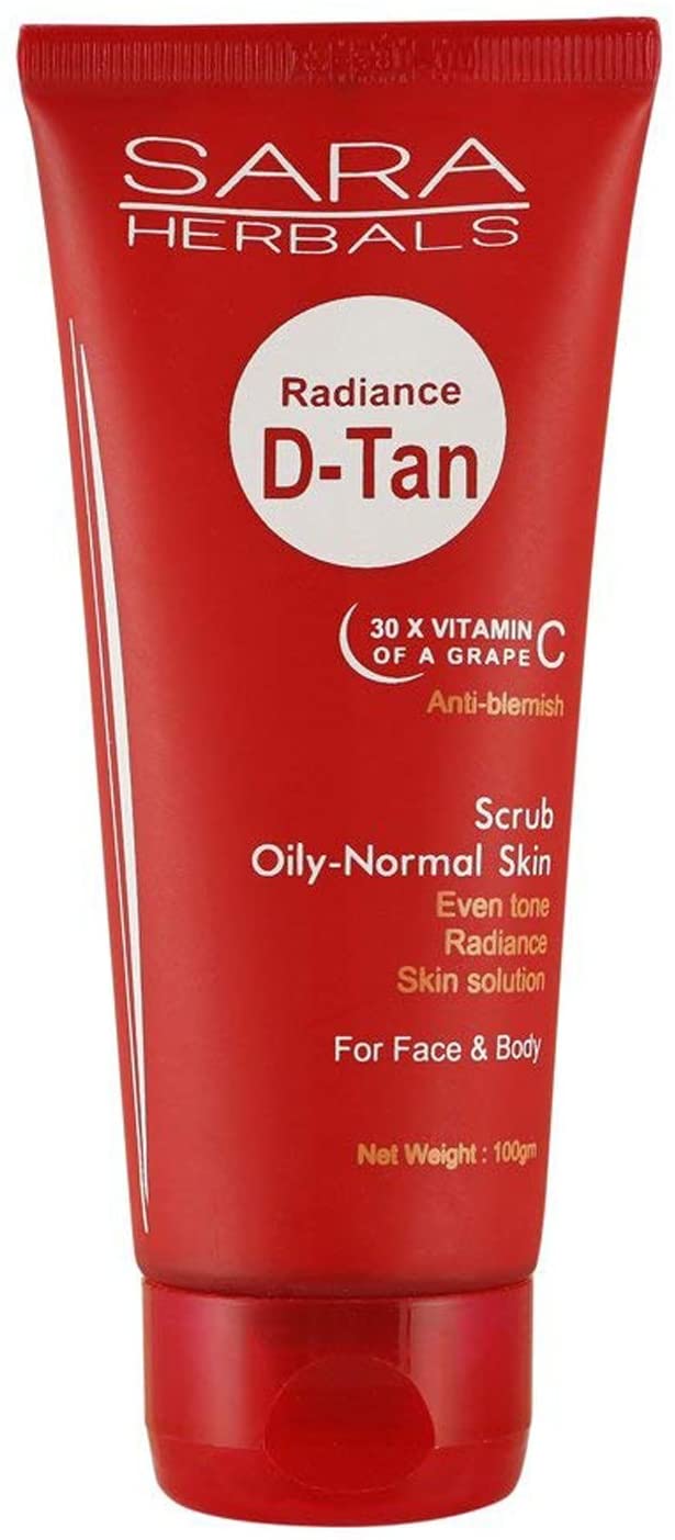 Sara Soul Of Beauty Radiance D Tan Scrub Oily To Normal Skin 100g
