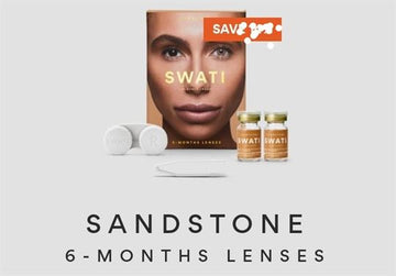 Swati Cosmetic Lenses 6-Month Lenses Sandstone