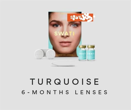 Swati Cosmetic Lenses 6-Month Lenses Turquoise