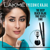 Lakme Eye Co Nic Twin Pack Kajal Deep Black 0.35g+0.35g