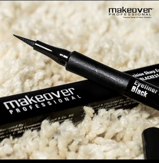 Makeover Professional Precision Sharp Eye liner Pen Blackest Black 1ml